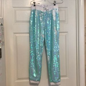 Mermaid sequin joggers!